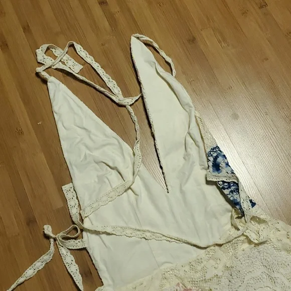 Free People Cream and Multicolor Jumpsuit - Picture 4 of 10